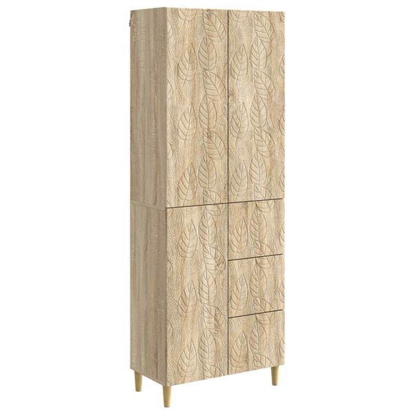vidaXL 2 pcs Dub sonoma