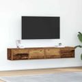 vidaXL TV stolíky 2 ks staré drevo 80x31x25,5 cm spracované drevo