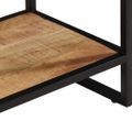 vidaXL Konzolový stolík 70x35x70 cm, surový mangový masív