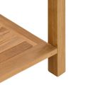 vidaXL Konzolový stôl Hnedá 110 x 40 x 75 cm Husté teakové drevo