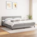 vidaXL Boxspring posteľ s matracom svetlosivá 100x200 cm látka