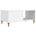 vidaXL Konferenčný stolík Biela 90 x 50 x 40 cm Kompozitné drevo