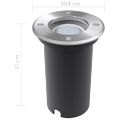 vidaXL Vonkajšie zápustné LED svietidlá, 3 ks, okrúhle