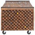 vidaXL Konferenčný stolík 110x45x38 cm tíkový masív