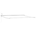 vidaXL Elektrický automatický rám markízy Biely 4 × 3 m Hliník