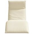 vidaXL Skladacie ležadlo krémové 175x54x8,5 cm oxfordská látka