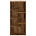 vidaXL Knižnica staré drevo 50x25x105 cm kompozitné drevo