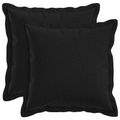 vidaXL Poťah na podložku 2 pcs HOUTEN Čierna 40 x 40 cm Falošný ľan