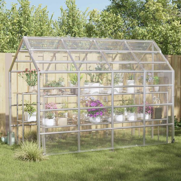 vidaXL Pokrytie rastlín Priehľadná 5 × 3,5 m PVC