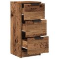 vidaXL Komody staré drevo 2 ks 30x30x70 cm kompozitné drevo