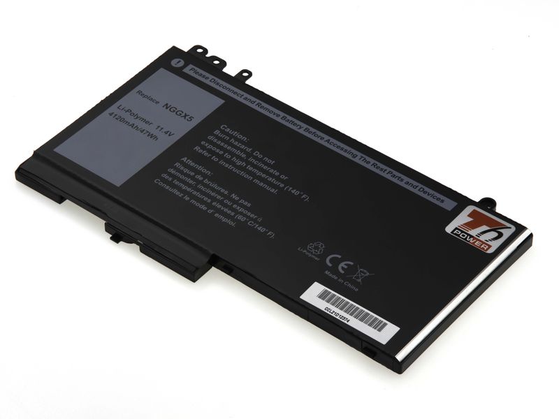 Batéria T6 Power pre Dell Latitude E5270, E5470, 4120mAh, 47Wh, 3cell, Li-pol