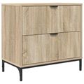 vidaXL Nočný stolík dub sonoma 63.5 x 36 x 61 cm Kompozitné drevo