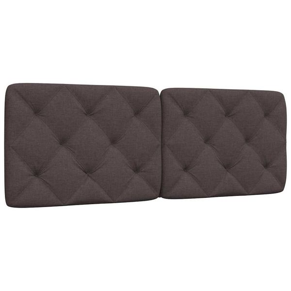 vidaXL Vankúš na čelo postele tmavohnedý 140 cm látka