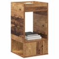 vidaXL Koncový stôl Staré drevo 30 x 30 x 56 cm Kompozitné drevo