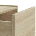 vidaXL Nástenné nočné stolíky 2 ks dub sonoma 45x30x35 cm