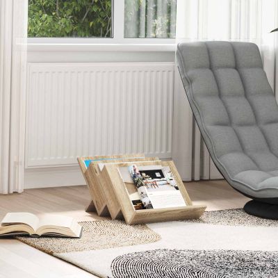 vidaXL Regál na časopisy Sonoma dub 53 x 40 x 28,5 cm Kompozitné drevo