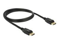 Kábel DisplayPort - DisplayPort (M) do DisplayPort (M) - 1 m - opatrený západkou - čierna