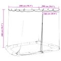 vidaXL Moskytiéra na altánok 220 mesh Biela 2 x 2 x 2 m Polyester