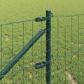 vidaXL Európsky plot s hrotmi 25 x 0,8 m PVC potiahnutá oceľ Zelená