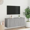 vidaXL TV skrinka nástenná sivá sonoma 100x30x41 cm