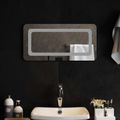 vidaXL Zrkadlo do kúpeľne s LED Priehľadná 60 x 30 cm tvrdené sklo
