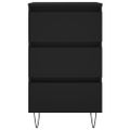 vidaXL Nočné stolíky 2 ks čierne 40x35x69 cm kompozitné drevo