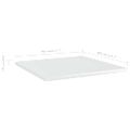 vidaXL Prídavné police 8ks, lesklé biele 40x40x1,5cm, kompozitné drevo