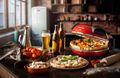 Ariete Pizza in 4 'minutes 909, červená