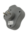 QTEC Q-416F Adaptér s USB nabíječkou  2x2P+E 1x USB - A/1x USB-C