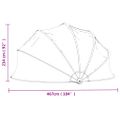 vidaXL Bazénová kupola okrúhla 467x234 cm PVC