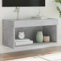 vidaXL TV skrinka s LED svetlami betónovo sivá 60x30x30 cm