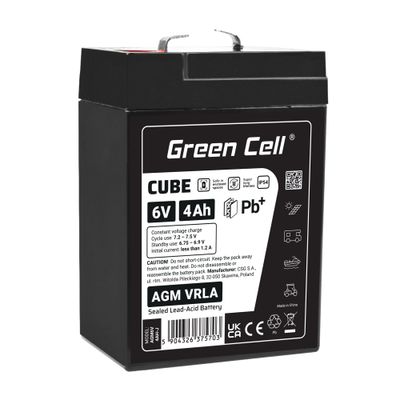 Green Cell AGM6V4AH-J VRLA gélová batéria 6V 4Ah