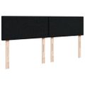 vidaXL Posteľný rám boxspring s matracom čierny 180x200 cm látka