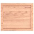 vidaXL Nástenná polica bledohnedá 60x50x(2-4) cm ošetrený masívny dub