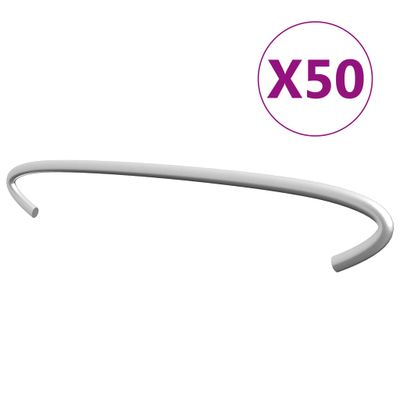 vidaXL Gabiónové háky 50 ks pozinkovaná oceľ 20 cm