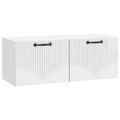 vidaXL Nástenná TV skrinka Biela s vysokým leskom 78,5 x 31 x 30 cm