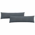 vidaXL Vankúše na pohovku 2 pcs Tmavo šedá 145 x 40 cm