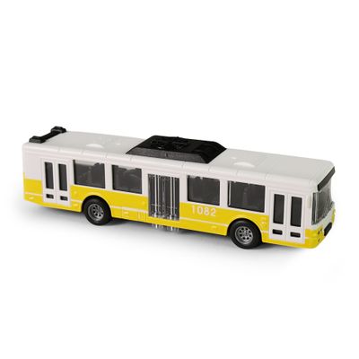 Autobus MHD žltý 16 cm - otváracie dvere