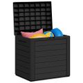 vidaXL Záhradný úložný box antracitový 58,5x46x55 cm polypropylénový