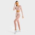 Športový Top Marl Bezšvový Crop Top Ružové Zlato - SQUATWOLF, veľkosť L