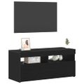 vidaXL TV skrinka 90 x 35 x 40 cm Čierny dub Kompozitné drevo
