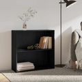 vidaXL Regál na knihy 80 x 30 x 76,5 cm Kompozitné drevo Čierny dub