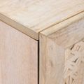 vidaXL Servírovacia skriňa 3 ks 180 x 33,5 x 75 cm mangový masív Biela