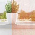 vidaXL Voile Záclony s pútkami 2 ks Terakota 140x140 cm