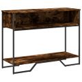 vidaXL Konzolový stolík dymový dub 100x35x74,5 cm kompozitné drevo