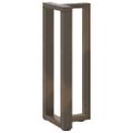 vidaXL Nohy konzolového stola v tvare T, 2 ks, čierne, 38x25x(72-73) cm, oceľ