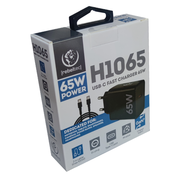 nabíjačka Rebeltec H1065 Wall Charger 65W