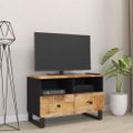 vidaXL TV skrinka 70x33x46 cm masívne mangovníkové drevo