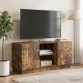 vidaXL TV skrinka 102 x 34,5 x 47 cm Dymový dub Kompozitné drevo