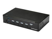 HDMI KVM Switch - 1080p - USB 3.0 & Audio Support - KVM Video Switch (SV431HDU3A2) - Prepínač KVM / USB - 4 x KVM / zvuk / USB + 3 x SuperSpeed USB - 1 miestny používateľ - Možno montovať do rozvádzača - AC 120/230 V / DC 9 - 12 V - pre P/N: SV431RACK
